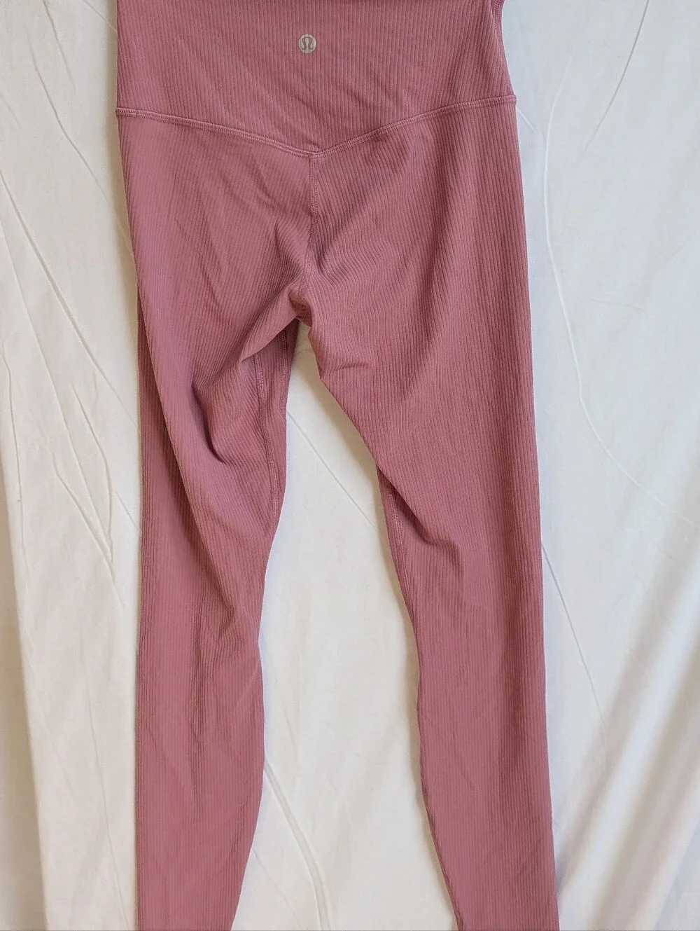 lululemon athletica Ribbed High-Rise Leggings - Dusty Rose